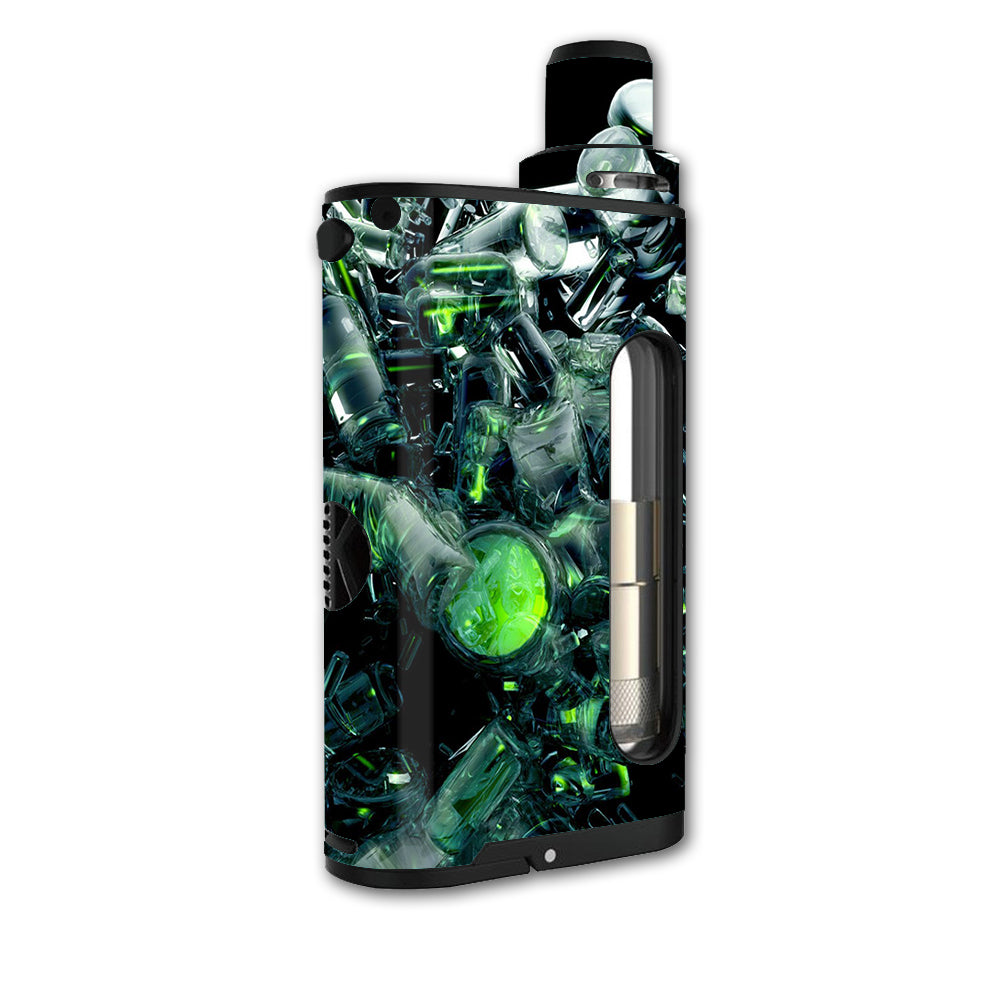 Trippy Glass 3D Green Kangertech Cupti Skin