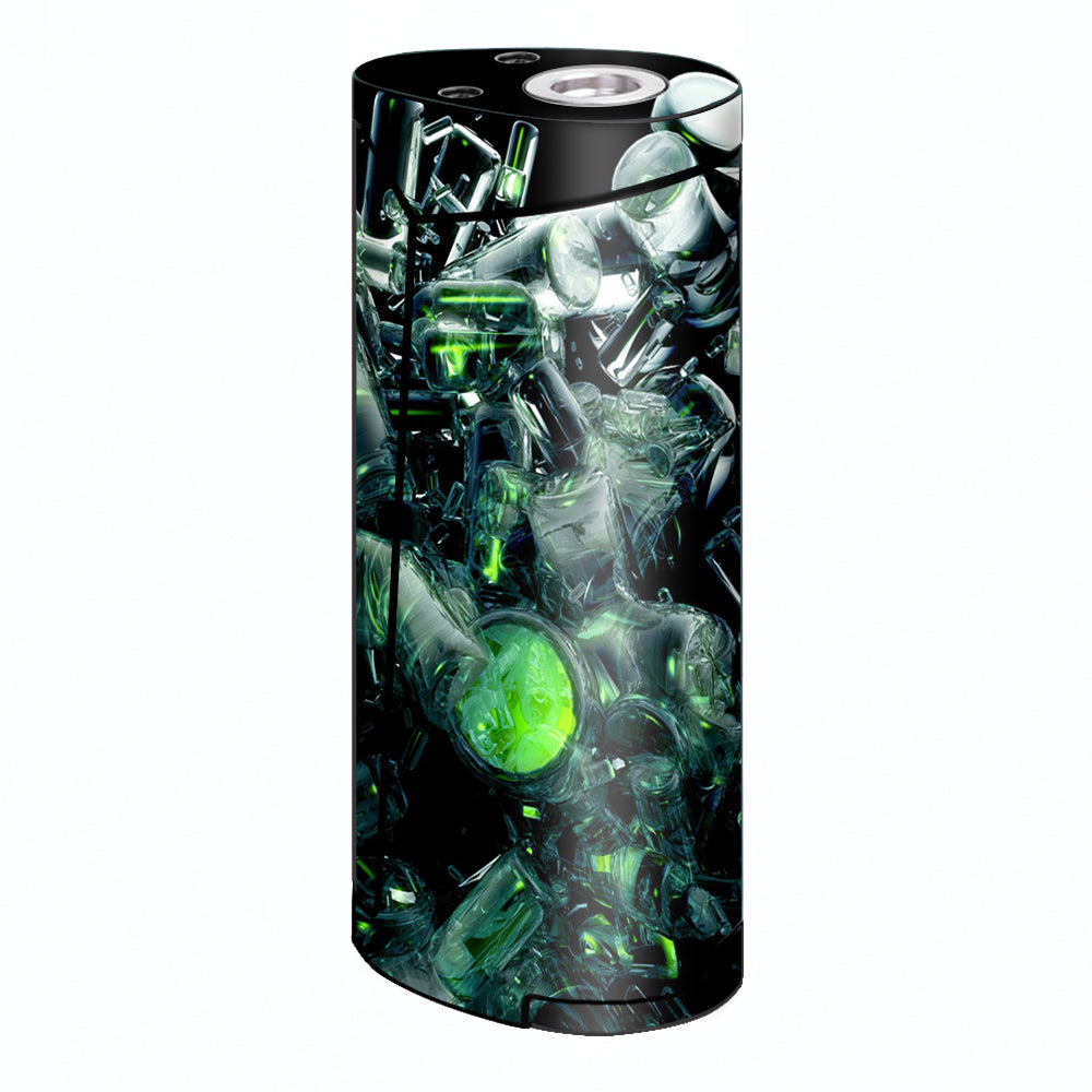  Trippy Glass 3D Green Smok Priv V8 60w Skin