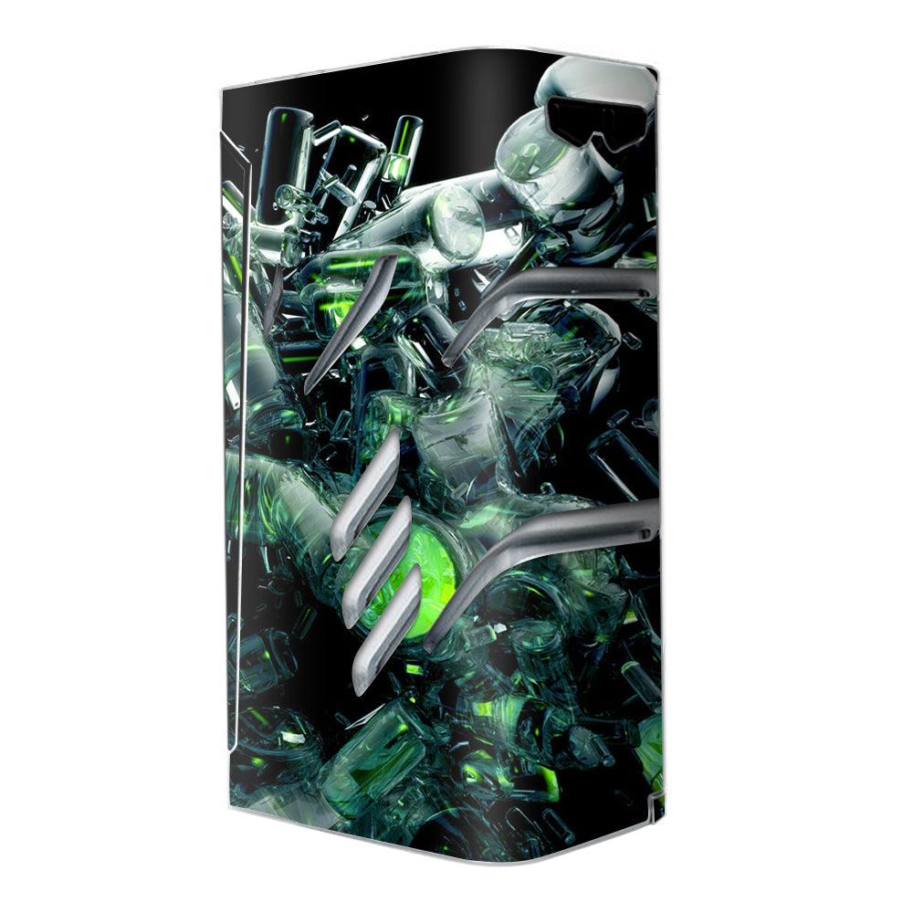  Trippy Glass 3D Green Smok T-Priv Skin