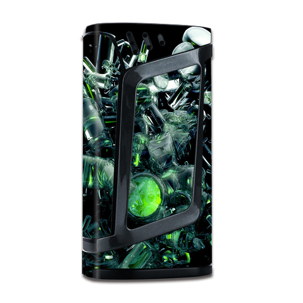  Trippy Glass 3D Green Smok Alien 220W Skin