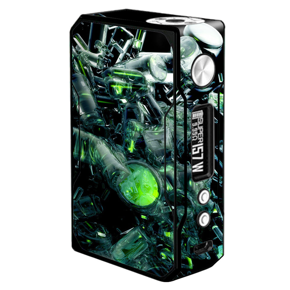  Trippy Glass 3D Green Voopoo Drag 157w Skin