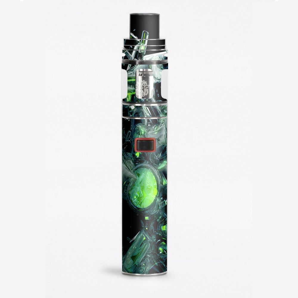  Trippy Glass 3D Green Smok Stick X8 Skin