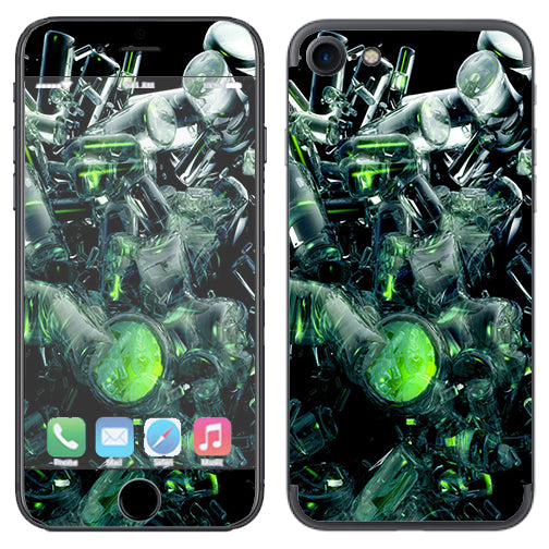  Trippy Glass 3D Green Apple iPhone 7 or iPhone 8 Skin