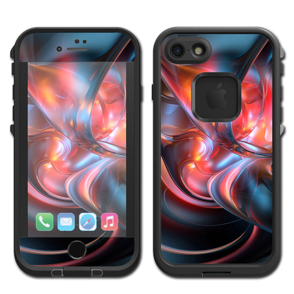  Abstract Blown Glass Lifeproof Fre iPhone 7 or iPhone 8 Skin