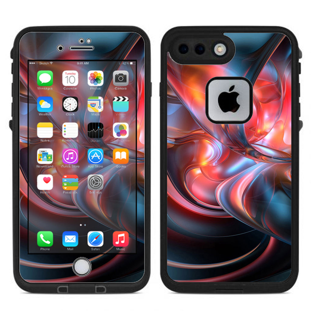  Abstract Blown Glass Lifeproof Fre iPhone 7 Plus or iPhone 8 Plus Skin