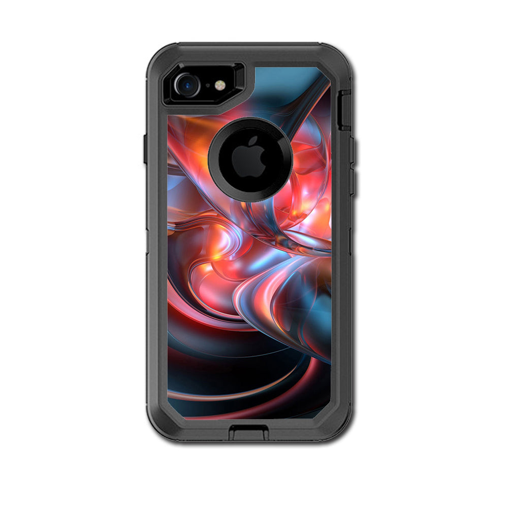 Abstract Blown Glass Otterbox Defender iPhone 7 or iPhone 8 Skin
