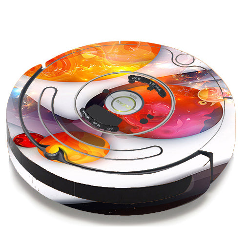  Amazing Orange Bubbles iRobot Roomba 650/655 Skin