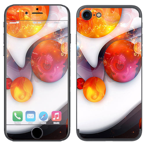  Amazing Orange Bubbles Apple iPhone 7 or iPhone 8 Skin