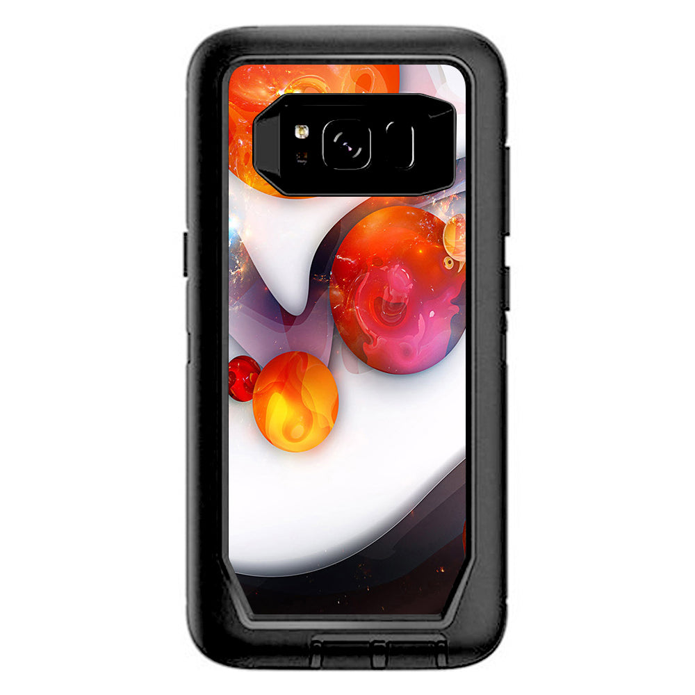  Amazing Orange Bubbles Otterbox Defender Samsung Galaxy S8 Skin