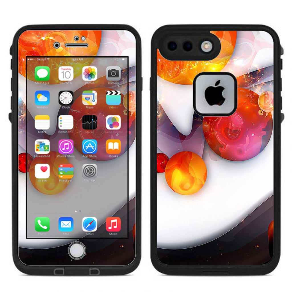  Amazing Orange Bubbles Lifeproof Fre iPhone 7 Plus or iPhone 8 Plus Skin