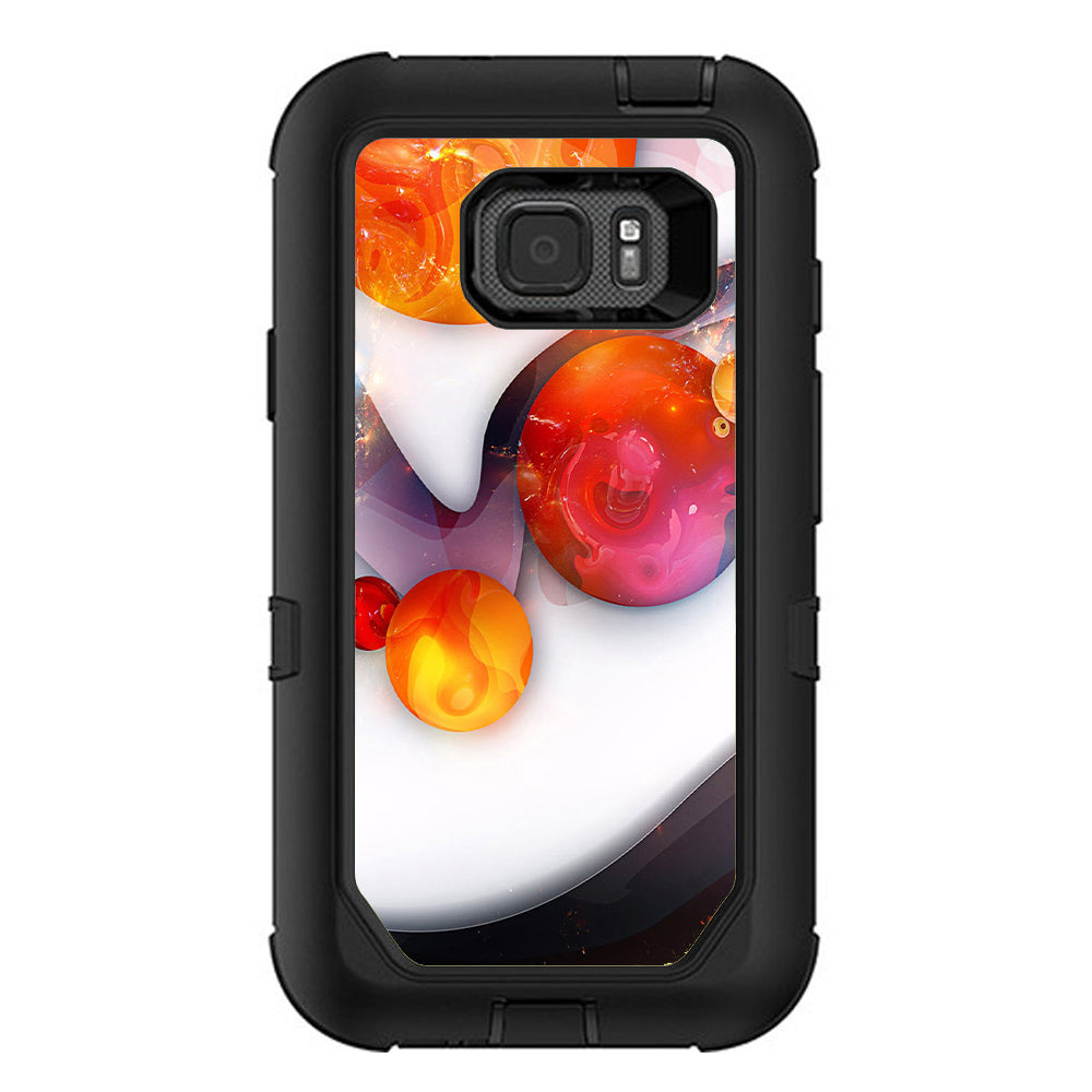  Amazing Orange Bubbles Otterbox Defender Samsung Galaxy S7 Active Skin