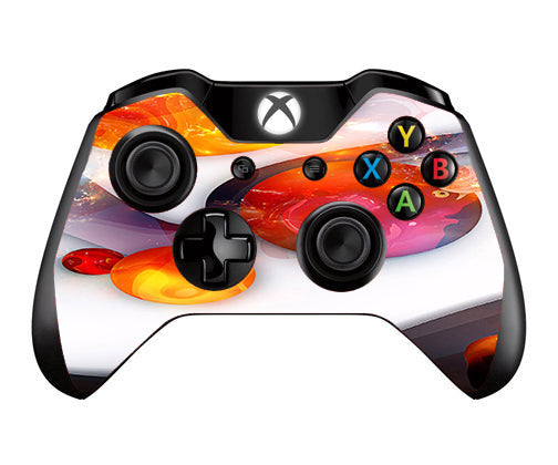  Amazing Orange Bubbles Microsoft Xbox One Controller Skin