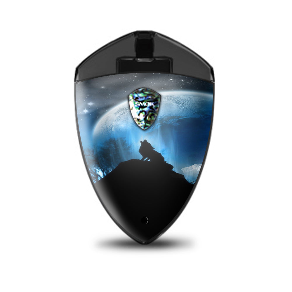  Howling Wolf Moon Smok Rolo Badge Skin