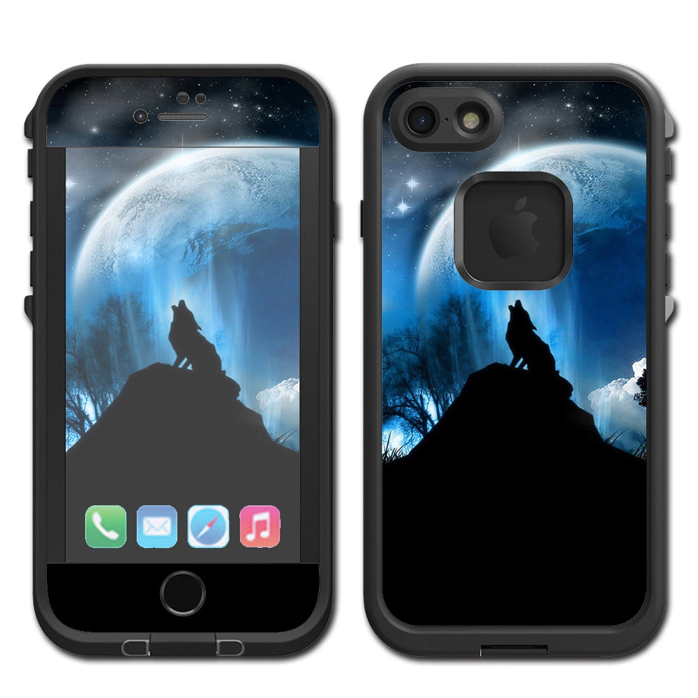  Howling Wolf Moon Lifeproof Fre iPhone 7 or iPhone 8 Skin