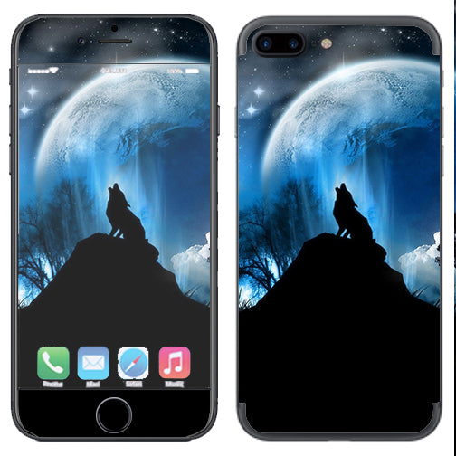  Howling Wolf Moon Apple  iPhone 7+ Plus / iPhone 8+ Plus Skin