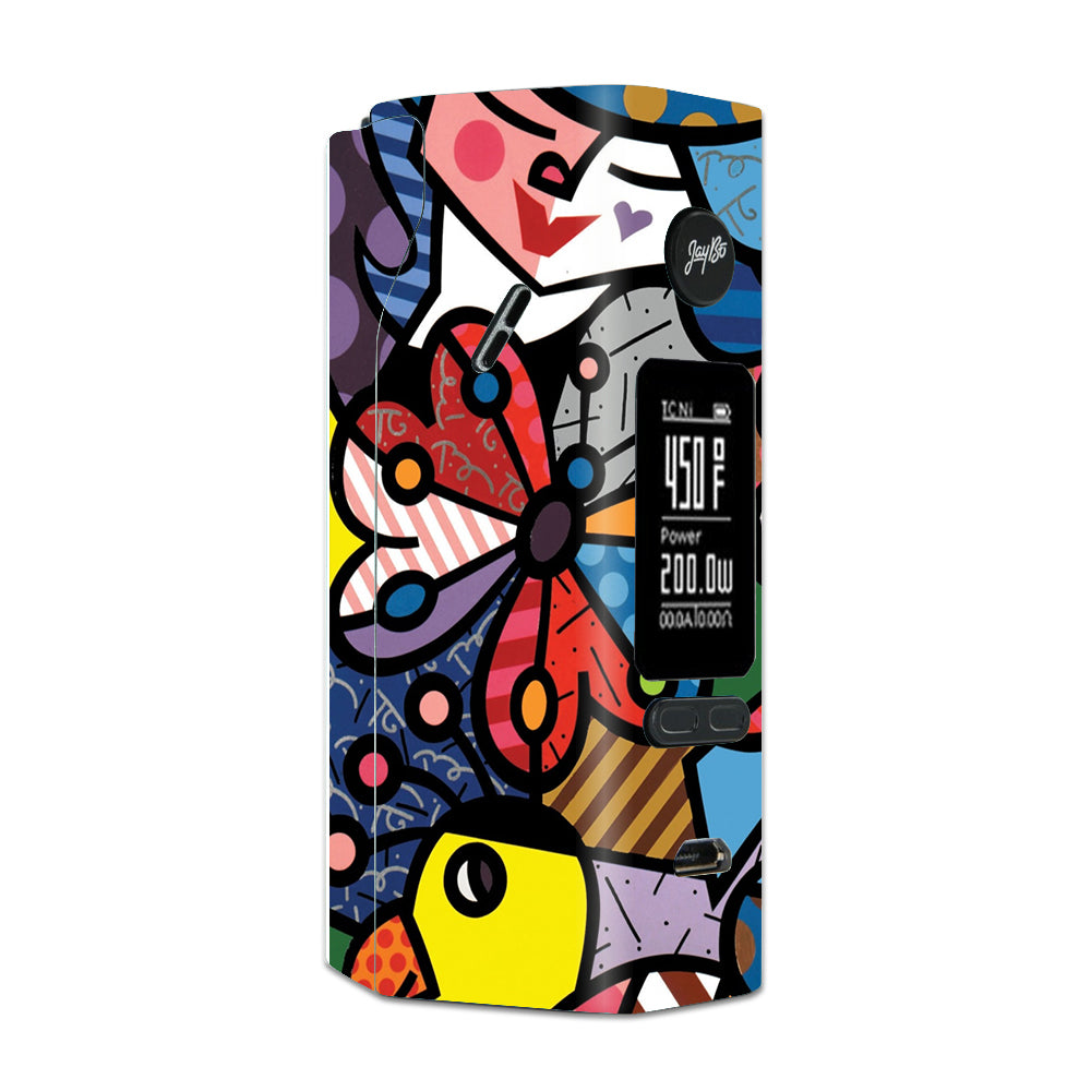  Butterfly Stained Glass Wismec Reuleaux RX 2/3 combo kit Skin