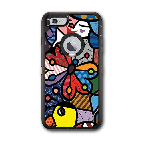  Butterfly Stained Glass Otterbox Defender iPhone 6 PLUS Skin