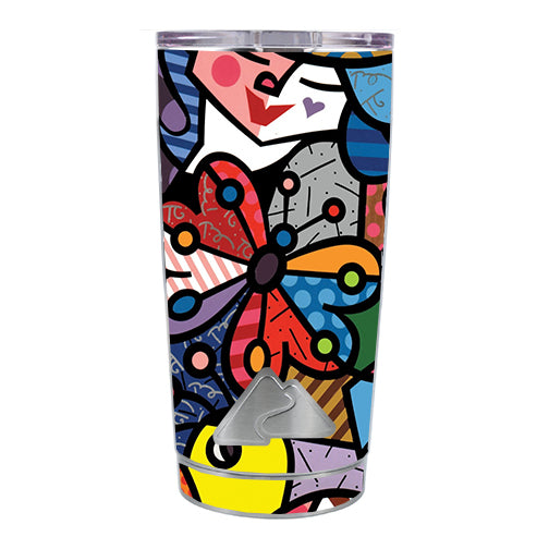 Butterfly Stained Glass Ozark Trail 20oz Tumbler Skin