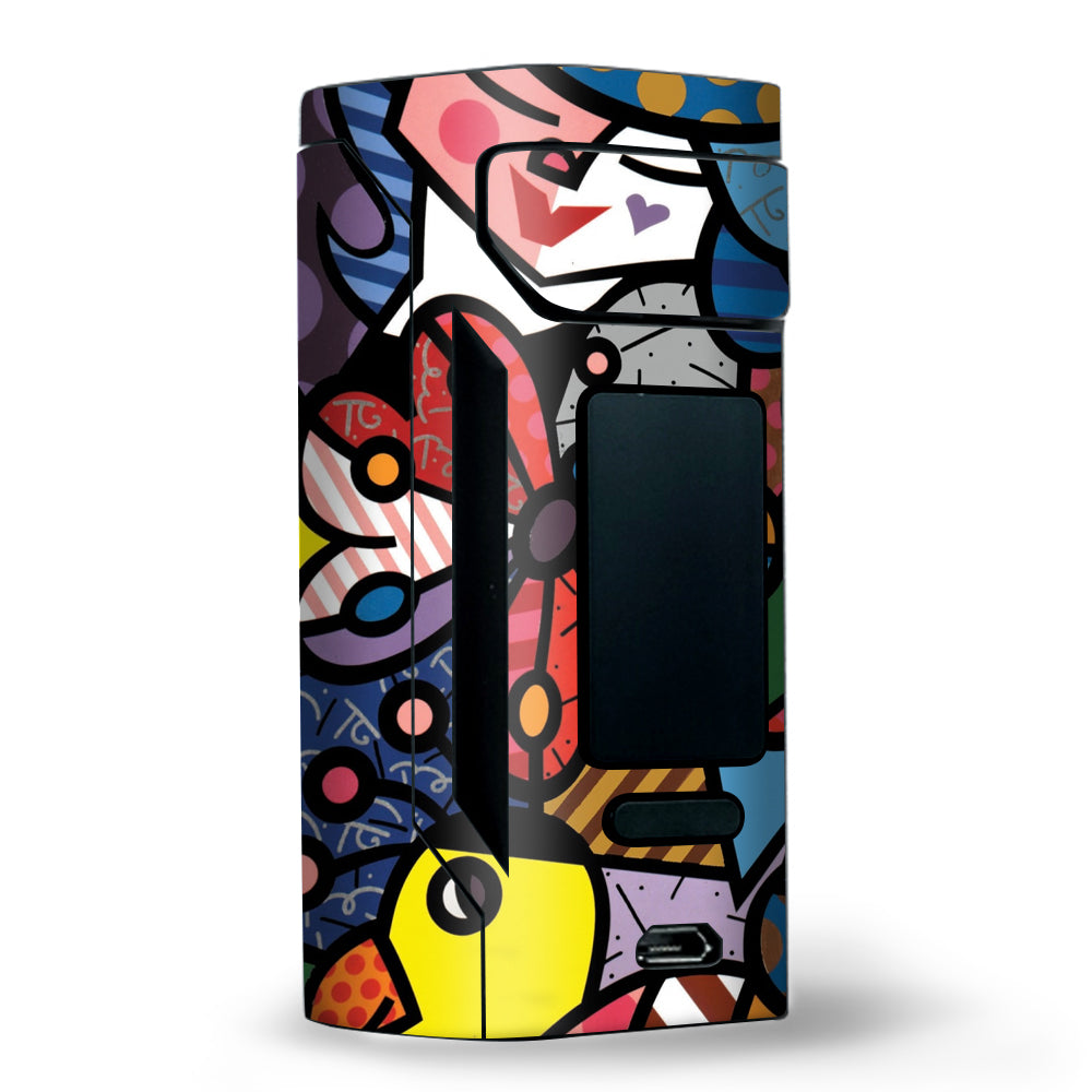  Butterfly Stained Glass Wismec RX2 20700 Skin
