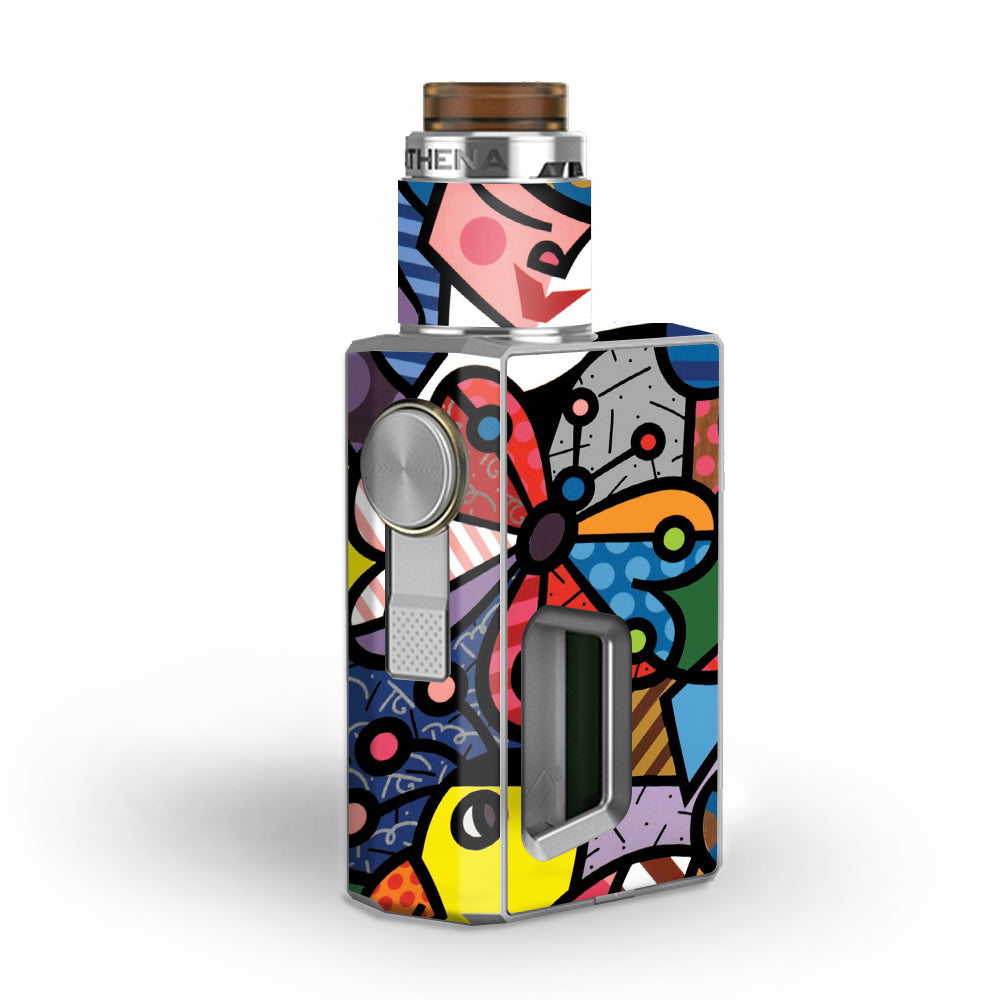  Butterfly Stained Glass Geekvape Athena Squonk Skin