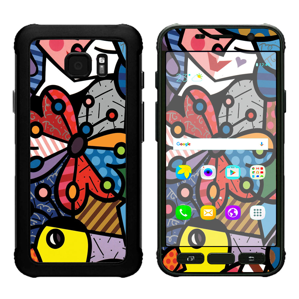  Butterfly Stained Glass Samsung Galaxy S7 Active Skin