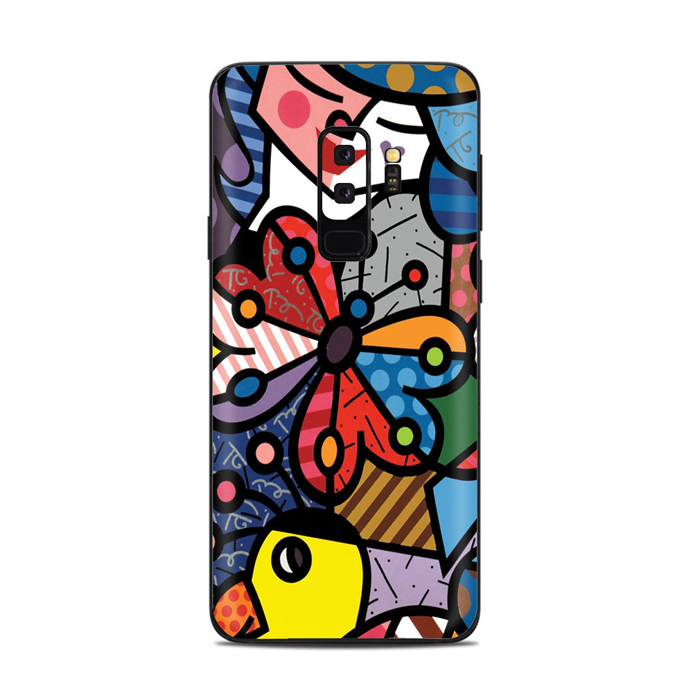  Butterfly Stained Glass Samsung Galaxy S9 Plus Skin