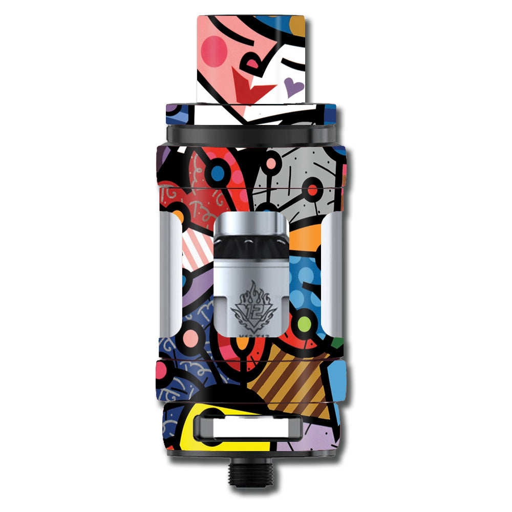  Butterfly Stained Glass Smok TFV12 Tank Skin