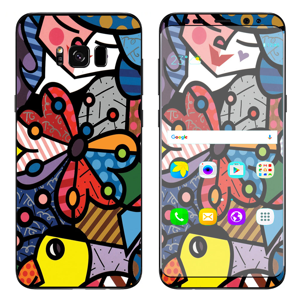  Butterfly Stained Glass Samsung Galaxy S8 Plus Skin