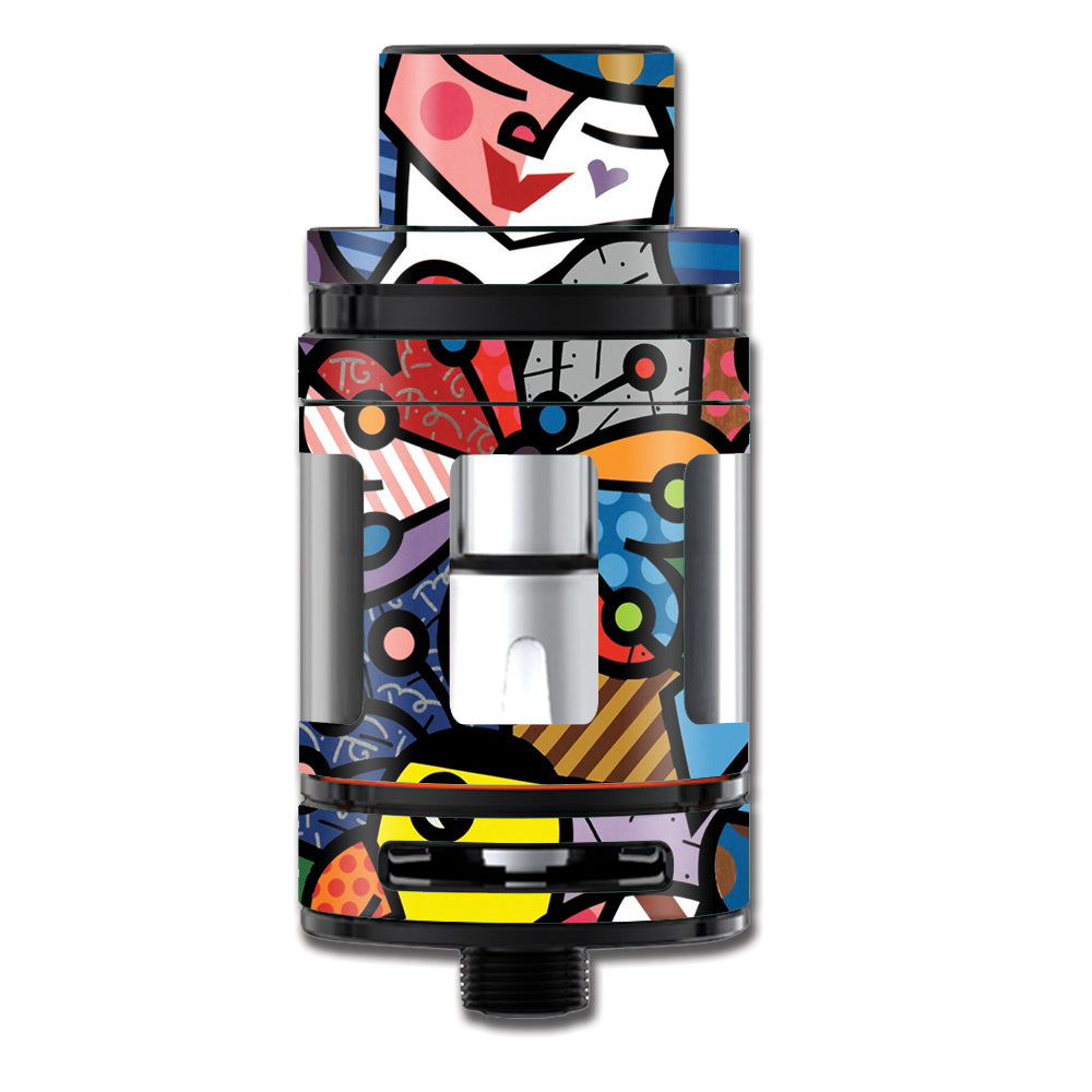  Butterfly Stained Glass Smok TFV8 Mini Big Baby Beast Skin