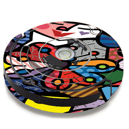  Butterfly Stained Glass iRobot Roomba 650/655 Skin