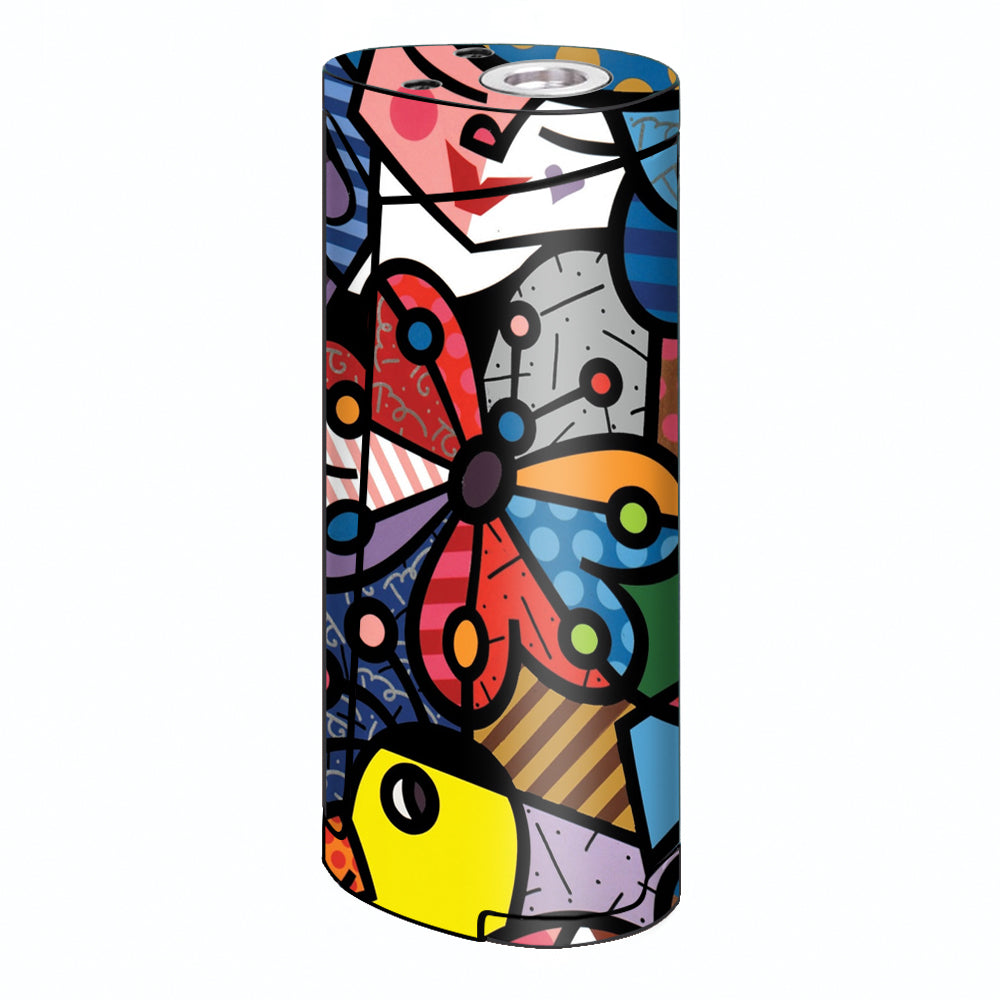  Butterfly Stained Glass Smok Priv V8 60w Skin