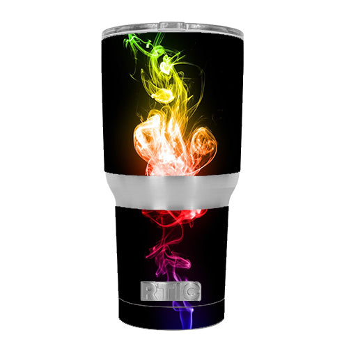  Color Smoke RTIC 30oz Tumbler Skin