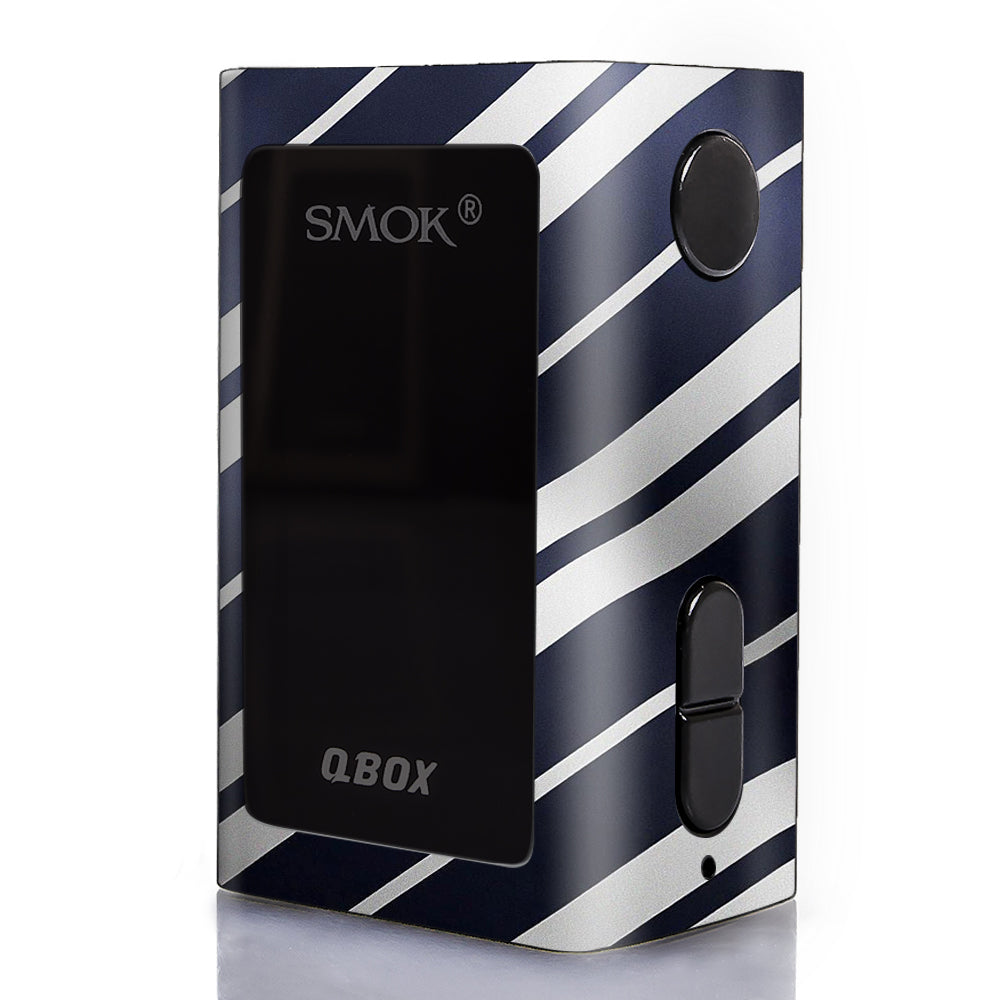  Black White Stripes Smok Q-Box Skin