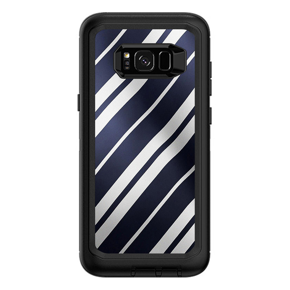  Black White Stripes Otterbox Defender Samsung Galaxy S8 Plus Skin