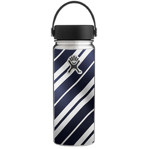  Black White Stripes Hydroflask 18oz Wide Mouth Skin