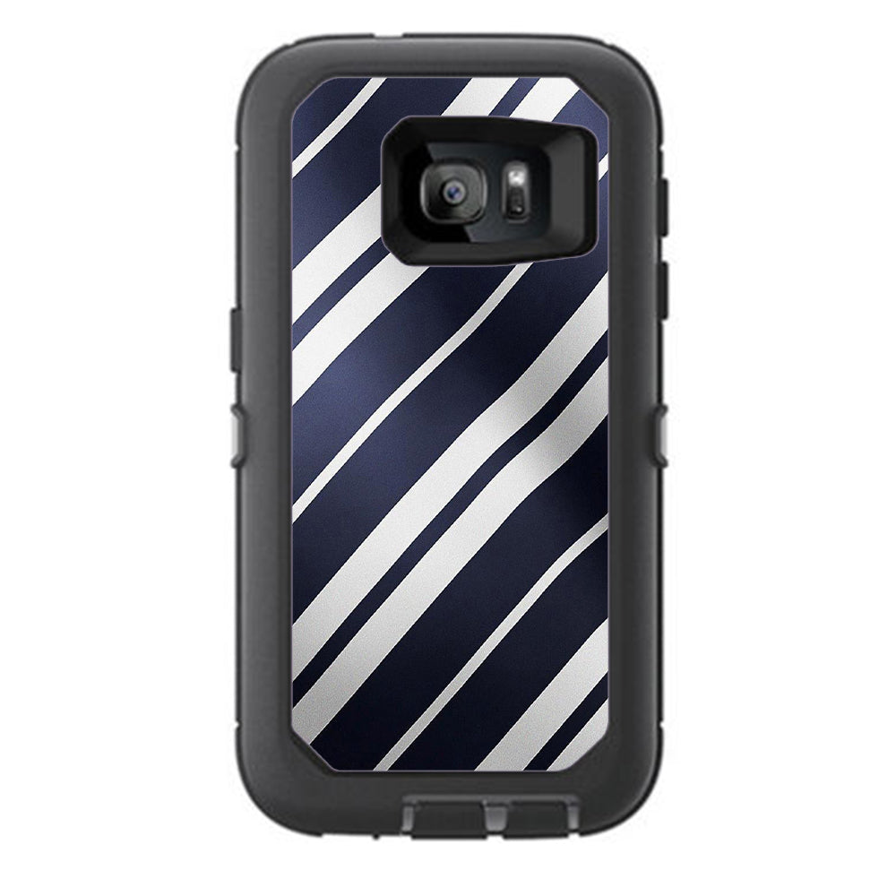  Black White Stripes Otterbox Defender Samsung Galaxy S7 Skin