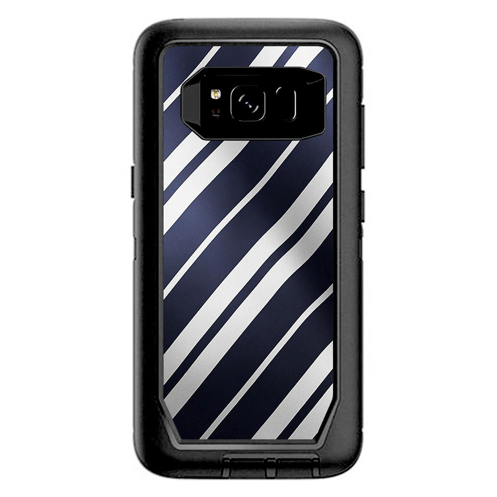  Black White Stripes Otterbox Defender Samsung Galaxy S8 Skin