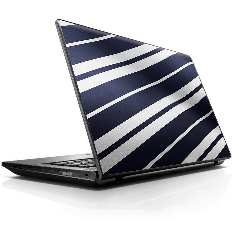  Black White Stripes Universal 13 to 16 inch wide laptop Skin