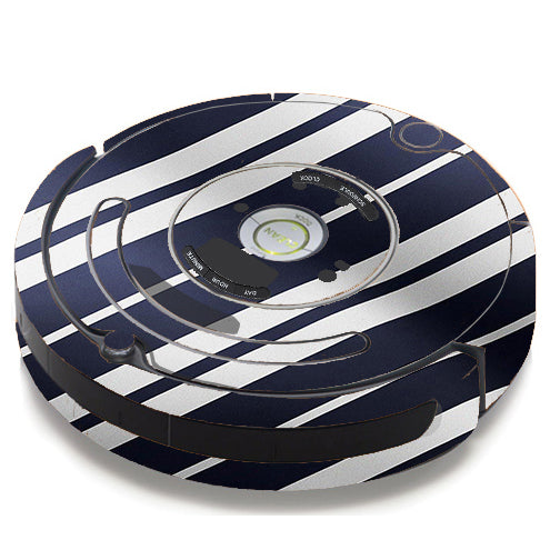  Black White Stripes iRobot Roomba 650/655 Skin