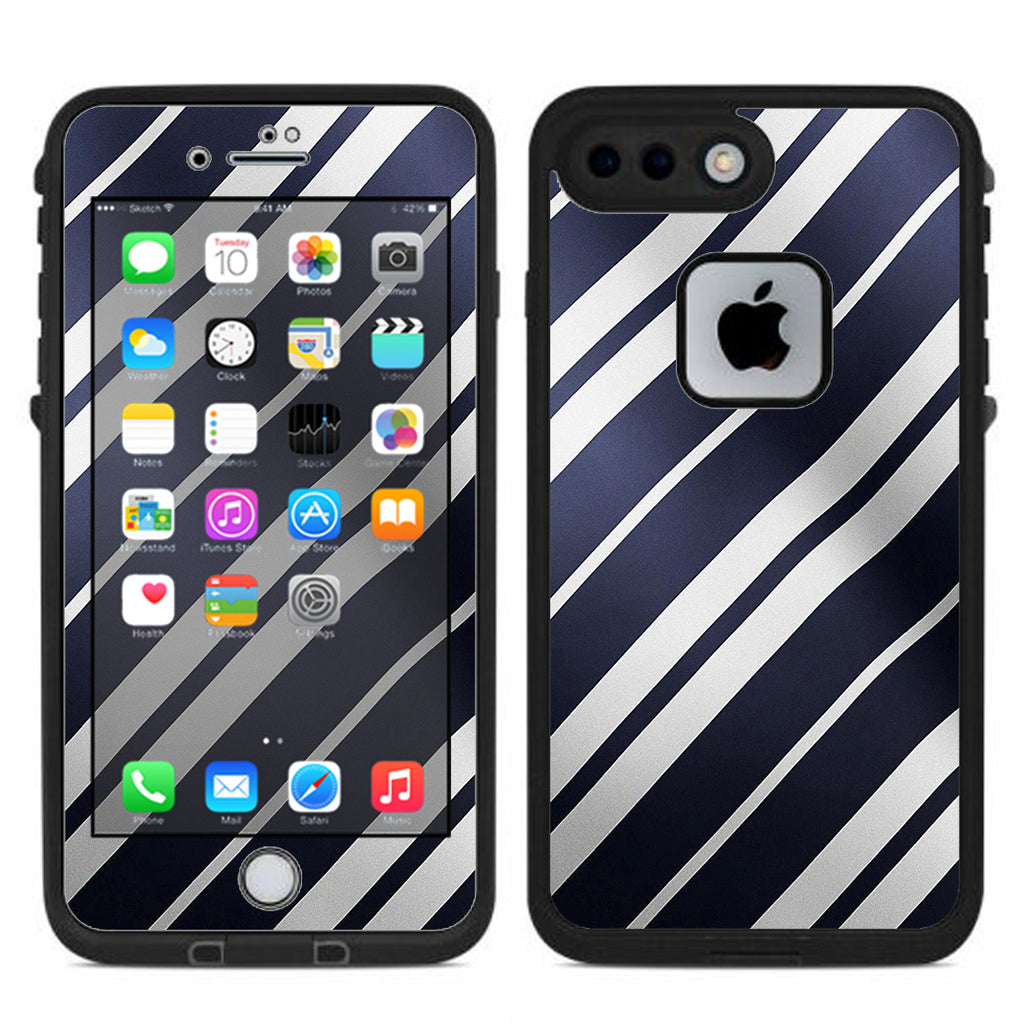  Black White Stripes Lifeproof Fre iPhone 7 Plus or iPhone 8 Plus Skin