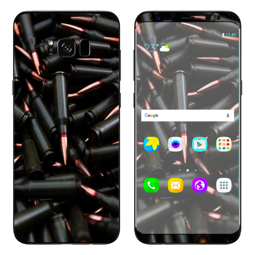  Bullets Black Samsung Galaxy S8 Skin