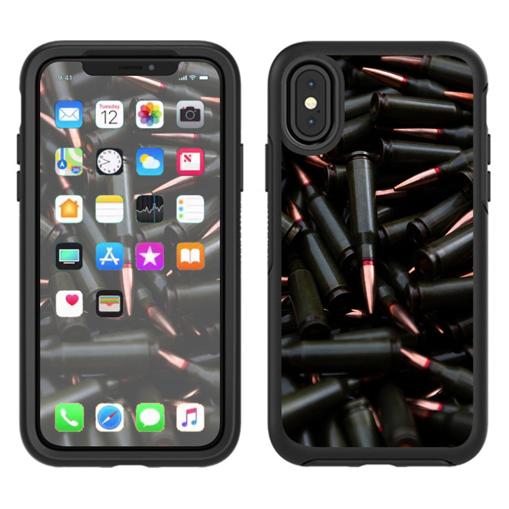  Bullets Black Otterbox Defender Apple iPhone X Skin