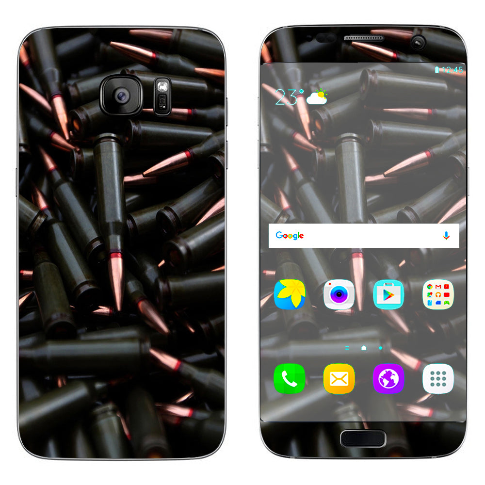  Bullets Black Samsung Galaxy S7 Edge Skin