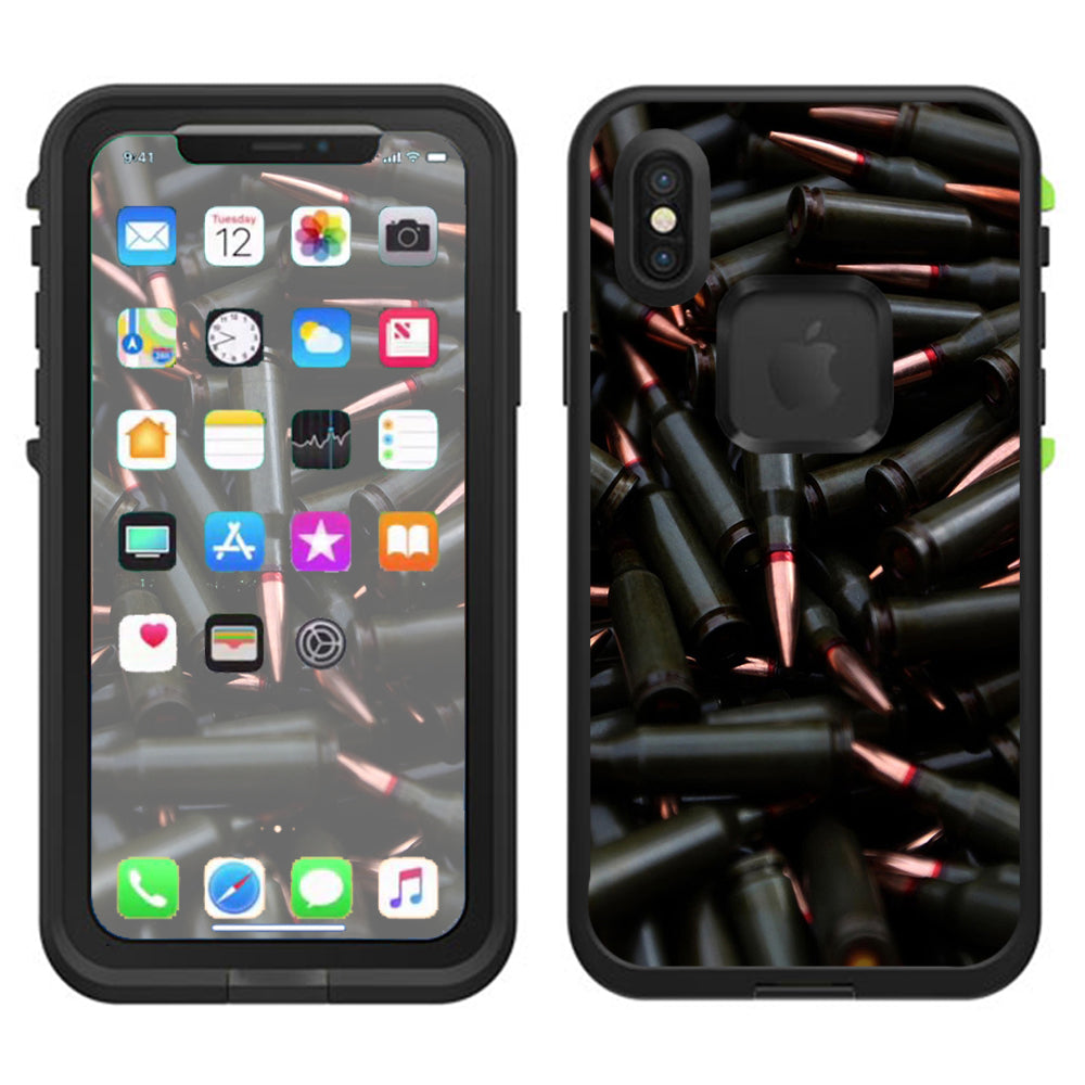  Bullets Black Lifeproof Fre Case iPhone X Skin