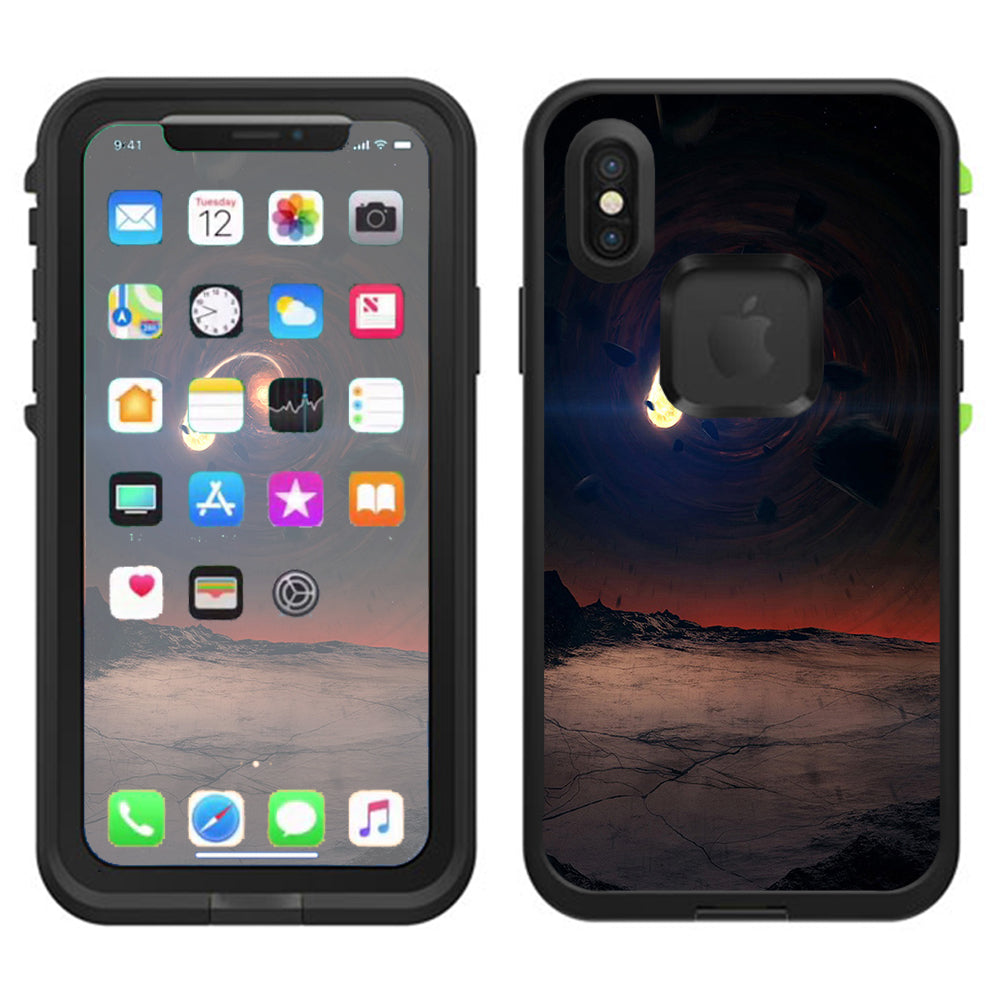  Black Hole Scene Lifeproof Fre Case iPhone X Skin