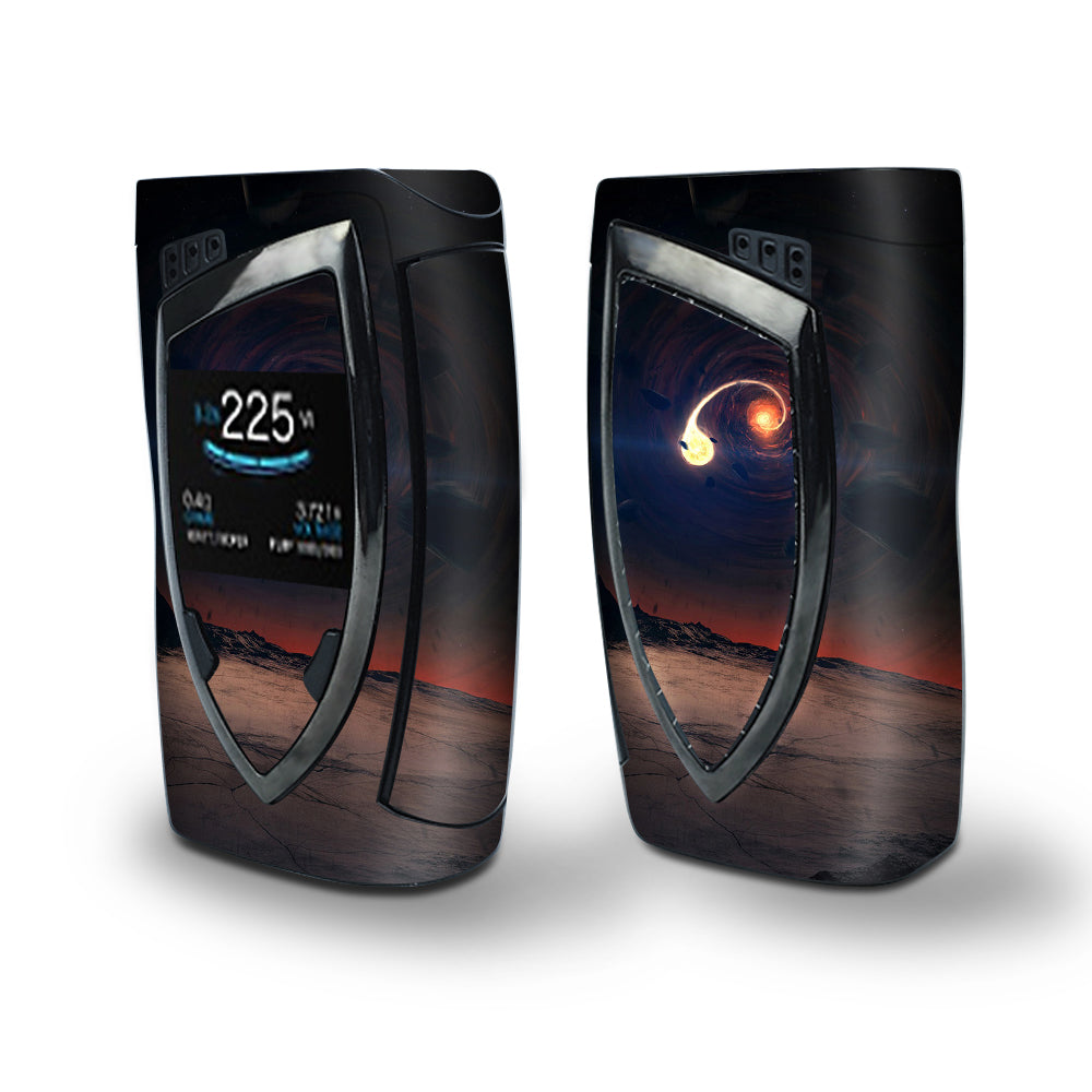 Skin Decal Vinyl Wrap for Smok Devilkin Kit 225w Vape (includes TFV12 Prince Tank Skins) skins cover/ black hole scene