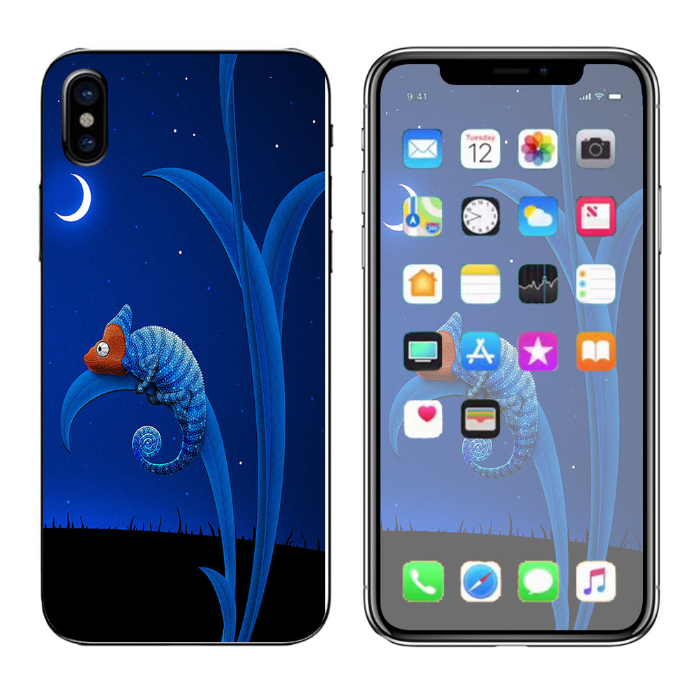  Blue Chamelion Apple iPhone X Skin