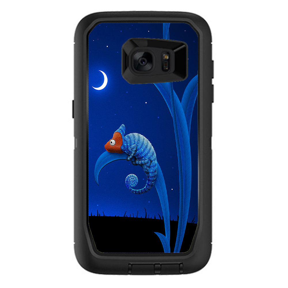  Blue Chamelion Otterbox Defender Samsung Galaxy S7 Edge Skin