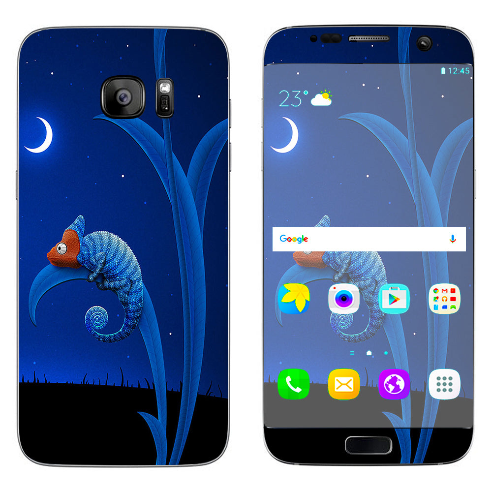  Blue Chamelion Samsung Galaxy S7 Edge Skin