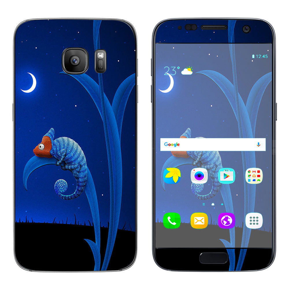  Blue Chamelion Samsung Galaxy S7 Skin